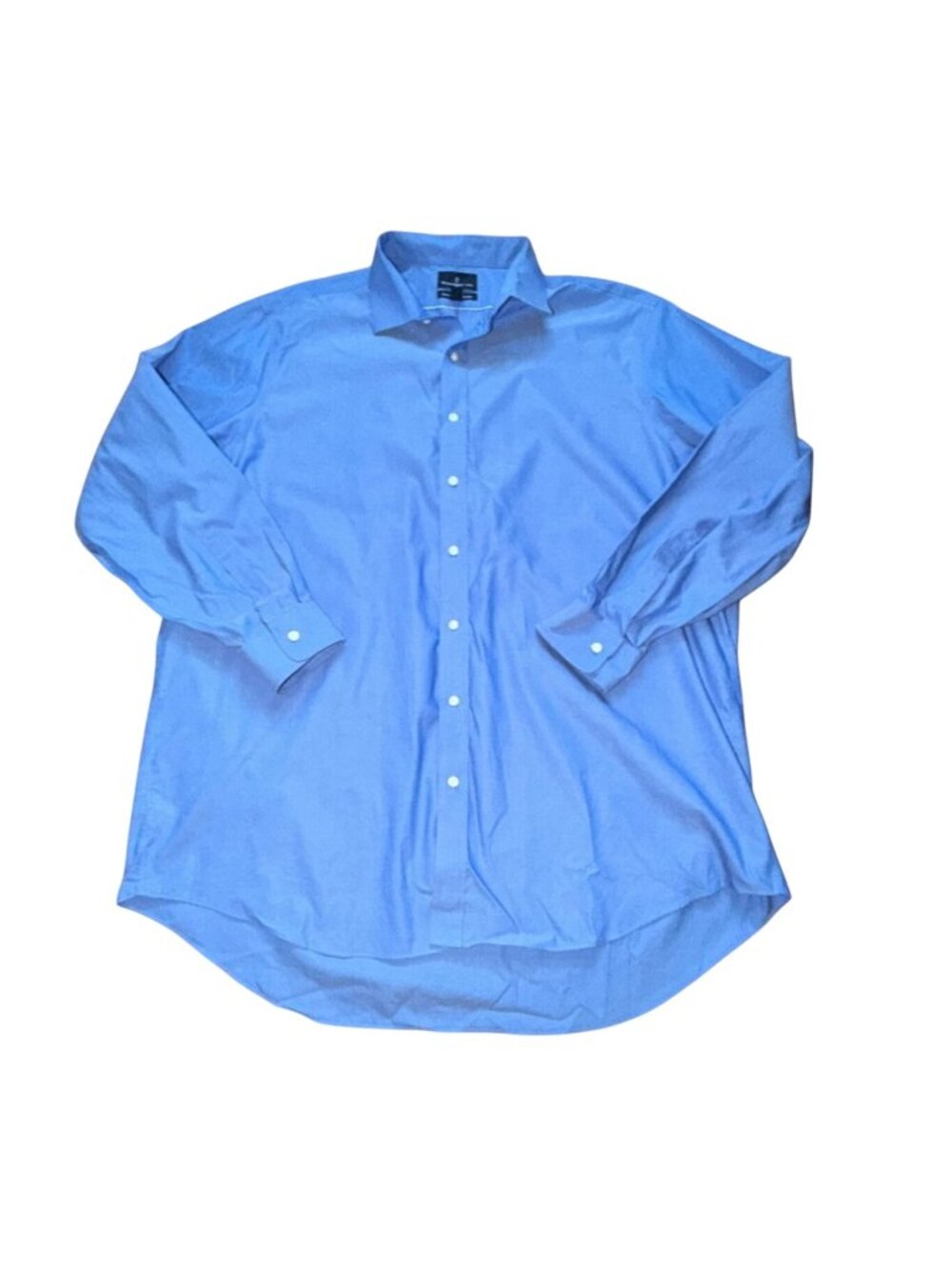 Buttoned Down Mens Button Down, Spread Collar Shirt-Blue- 19.5/38-GUC